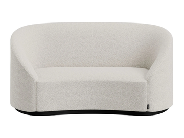 CURVE - Curved 2 seater fabric sofa by DÔME DECO - view 2